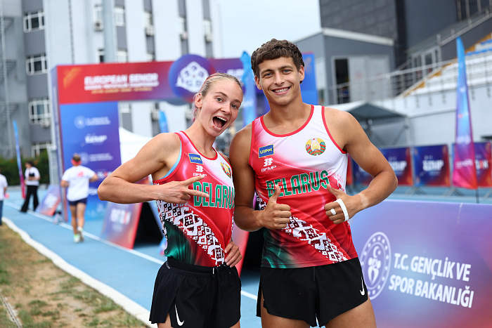 Belarusian Duo Uladzislau Melkaziorau and Mariya Gnedtchik Finish in Top Five in Mixed Relay at European Championships!