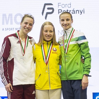 Гомельчанка Ирина Просенцова завоевала главную награду Венгерских международных соревнований по современному пятиборью в закрытых помещениях