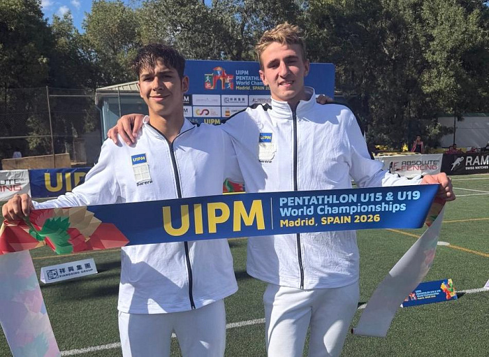 Аким Гнедчик и Александр Чуешков завоевали золото чемпионата мира U19 по пятиборью