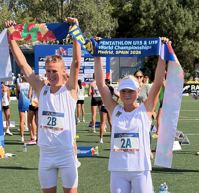 Клим Гнедчик и Алиса Квашневская становятся чемпионами мира до 15 лет в смешанной эстафете